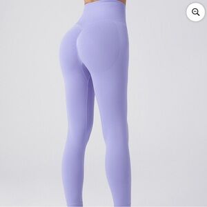 Walmart Lavender High-Waisted Workout Leggings